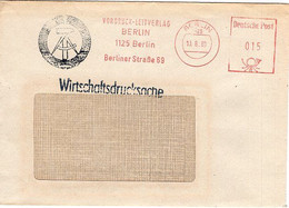 51496 - DDR - 1980 - 15Pfg. AbsFreistpl BERLIN - VORDRUCK-LEITVERLAG ... A WirtschaftsdrucksFensterBf - Cartas & Documentos