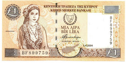 Cipro - 1 Pound 2004    ++++++ - Chipre