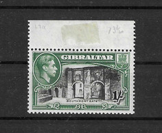 1938 - GIBILTERRA - CATAL. ST. GIBBONS N.127a - PERF.13 1/2 -  MNH - NON LINGUELLATO - - Gibraltar