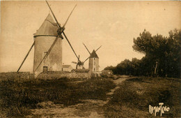 Noirmoutier * La Guérinière * Vue Sur Les Moulins à Vent * Molen - Noirmoutier