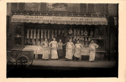 Paris 16ème * Carte Photo * Devanture Boucherie Gare De Passy F. CHAUSSEBOURG * Boucher Commerce Magasin - Paris (16)