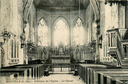 Monville * Intérieur De L'église Du Village , Le Choeur - Autres & Non Classés