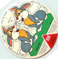 " PAN PAN " DISNEY Disney * Document Publicitaire Ancien Illustré * Forme Rond Disque * Fromagerie PICON à St Félix - Andere & Zonder Classificatie