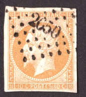 Napoléon III N° 13A Bistre-orange - Oblitération PC 2650 Rennes - 1853-1860 Napoleon III