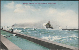 Stormy Day On Duluth-Superior Ship Canal, Minnesota, C.1910 - VO Hammon Postcard - Duluth