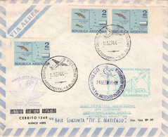 ARGENTINA - Oversized AIR MAIL 1964 BASE MATIENZO / ANTARTIDA / ZO229 - Cartas