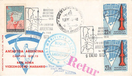 ARGENTINA - LETTER 1973 ANTARTIDA ARGENTINA CAMPANA 1972/73 / ZO230 - Lettres & Documents