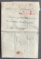 France Griffe (rouge) P.26.P. PONT AUDEMER Sur Lettre 15.1.1803 - (A462) - 1801-1848: Vorläufer XIX