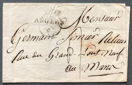 France Griffe 47 ANGERS Sur Lettre (LSC) + TAD 29.5.1828 - (A469) - 1801-1848: Précurseurs XIX