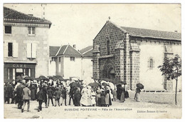 BUSSIERE POITEVINE (87) - Fête De L' Assomption - CAFÉ - Ed. Boisson Sylvestre - Bussiere Poitevine