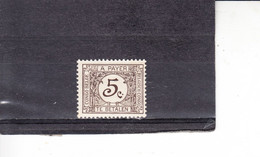 CONGO BELGA 1923-9 -  Yvert   T 66(*) - A Payer - Nuovi