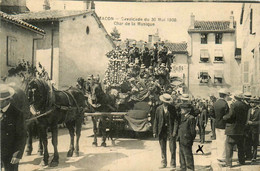 Macon * La Cavalcade Du 30 Mai 1909 * Le Char De La Musique * Fête Carnaval Mi Carême - Macon