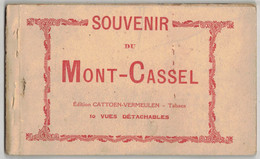 CASSEL NORD CARNET SOUVENIR DU MONT CASSEL 10 VUES DETACHABLES EDITION CATTOEN VERMEULEN TABACS - Cassel