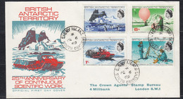 British Antarctic Territory (BAT) 1969 Scientific Works 4v  FDC Ca Signy Island / South Orkneys FE 6 69 (57613) - FDC