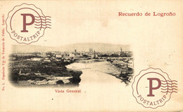 LA RIOJA. RECUERDO DE LOGROÑO. VISTA GENERAL. - La Rioja (Logrono)