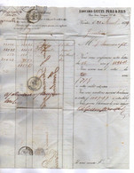 VP19.385 - 1859 - Lettre / Bordereau - Banque Edouard GOUIN Père & Fils à NANTES Pour Mrs SAMSON à JOSSELIN - Bank & Versicherung