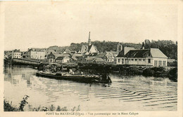 Pont Ste Maxence * Vue Panoramique Sur Le Mont Calipet * Le Canal * Péniche Batellerie - Pont Sainte Maxence