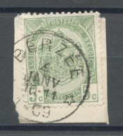 BELGIQUE - COB 83 - 5C VERT RELAIS A ETOILES BERZEE - 1893-1907 Stemmi