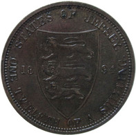 LaZooRo: Jersey 1/12 Shilling 1894 UNC Scarce - Jersey