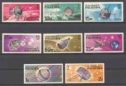 Fujeira, 1966, Space, Satellites, Perforated, MNH, Michel 70-77A - Fujeira