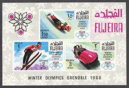 Fujeira, 1968, Olympic Winter Games Grenoble, Sports, MNH, Michel Block 9 - Fujeira