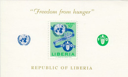 LIBERIA Block 26,unused - Contre La Faim