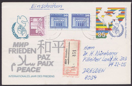 U 5 Mit Zusatzfrankatur Als Orts-R-Brief "Dresden", 2.10.90 - Buste - Usati