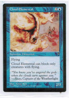 MAGIC The GATHERING  "Cloud Elemental"---VISIONS (MTG--150-6) - Autres & Non Classés