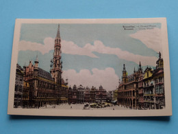 Grand Place - Grote Markt > Brussel () Anno 19?? ( Zie / Voir Scan ) Gekleurd ! - Lotes Y Colecciones