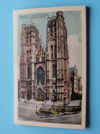 Eglise Ste GUDULE > Brussel () Anno 19?? ( Zie / Voir Scan ) Gekleurd ! - Konvolute, Lots, Sammlungen