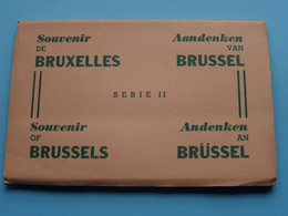 Souvenir / Aandenken / Andenken An BRÜSSEL - BRUXELLES ( Carnet De 10 Cartes ) Anno 19?? ( Zie / Voir Scan ) SERIE II - Lots, Séries, Collections