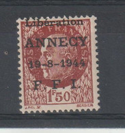 France 1944 Libération Annecy 1 Neuf ** MNH - Libération