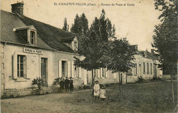 Chalivoy Milon * Le Bureau De Poste Et L'école Du Village * Ptt * Villageois - Autres & Non Classés