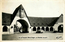 Le Touquet Paris Plage * Place Et Le Marché Couvert * Autobus Bus - Le Touquet