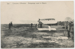 BELGIQUE - LIEGE - LOT DE 3 CARTES POSTALES - SPA - CONCOURS D'AVIATION - DELAGRANGE AVANT LE DEPART - Spa