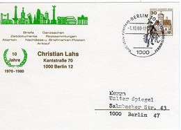 51593 - Berlin - 1980 - 30Pfg. B&S PGAKte "Christian Lahs" BERLIN - ... POST- UND FERNMELDEMUSEUM -> West-Berlin - Storia Postale