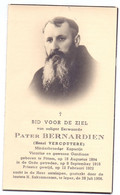 Devotie Devotion Doodsprentje Priester Pater Bernardien ( Henri Vercoutere ) Pittem 1894 - Ieper 1956 - Avvisi Di Necrologio