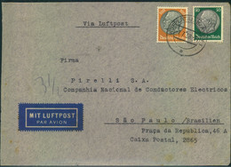 1938, Luftpostbrief Ab WUPPERTAL Nach Sao Paulo - Altri & Non Classificati