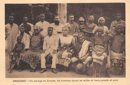 MARIAGE EN BROUSSE - Dahomey