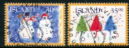 ICELAND 1995 Christmas Used.  Michel 838-39 - Usati