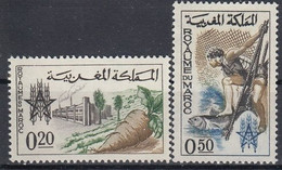 MOROCCO 518-519,unused - ACF - Aktion Gegen Den Hunger