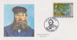 Enveloppe   ROUMANIE   Oeuvre  De   Vincent   VAN GOGH   1990 - Impresionismo