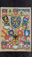 CPSM FRANCHE COMTE BLASON VILLE JURA DOUBS HTE SAONE M JACQUEZ HERALDIQUE DES VILLES ET ¨PROVINCES DE FRANCE - Franche-Comté