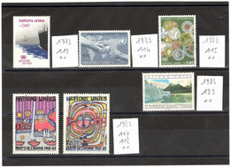 NATIONS UNIES 1983-84 YT N° Entre 112 Et 123 Neufs** - Neufs