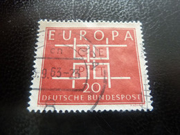 Deutsche Bundespost - Europa - Cept - Val 20 - Rouge - Oblitéré - Année 1963 - - 1963