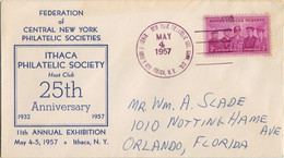 USA 1965 Ithaca Philatelic Society Exhibition Event Cancel - Addressed @D2373 - 1951-1960