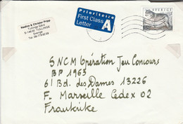 SUEDE SEUL SUR LETTRE POUR LA FRANCE 1993 - Cartas & Documentos