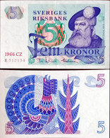 Sweden Sveriges Riksbank 5 Kronor Unc 1966 - Svezia