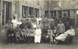 Themes Div-ref KK726-carte Photo-guerre 1914-18- Service Santé -hopital Militaire Moulins -photo Scharlowsky - - Moulins