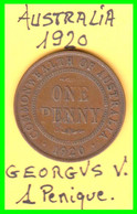 AUSTRALIA  MONEDA AÑO 1920 – MONEDA 1 PENNY ( GEORGIVS V ) - Penny